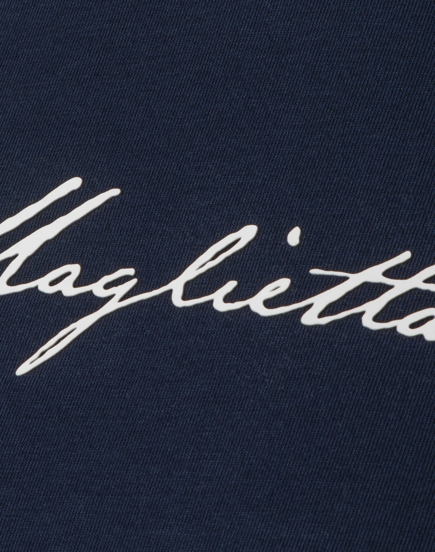 T-Shirt blau Damen Logo klein