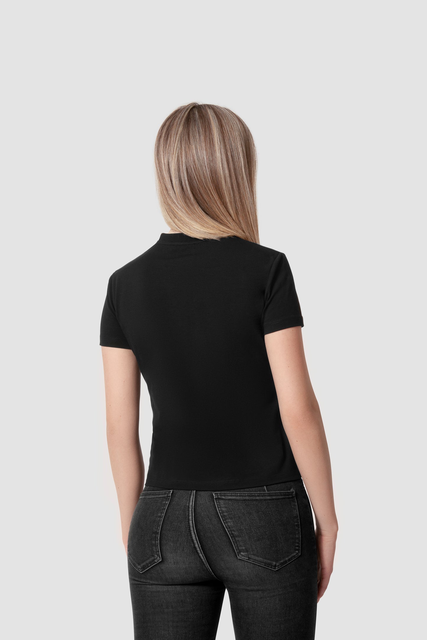 T-Shirt black ladies logo small