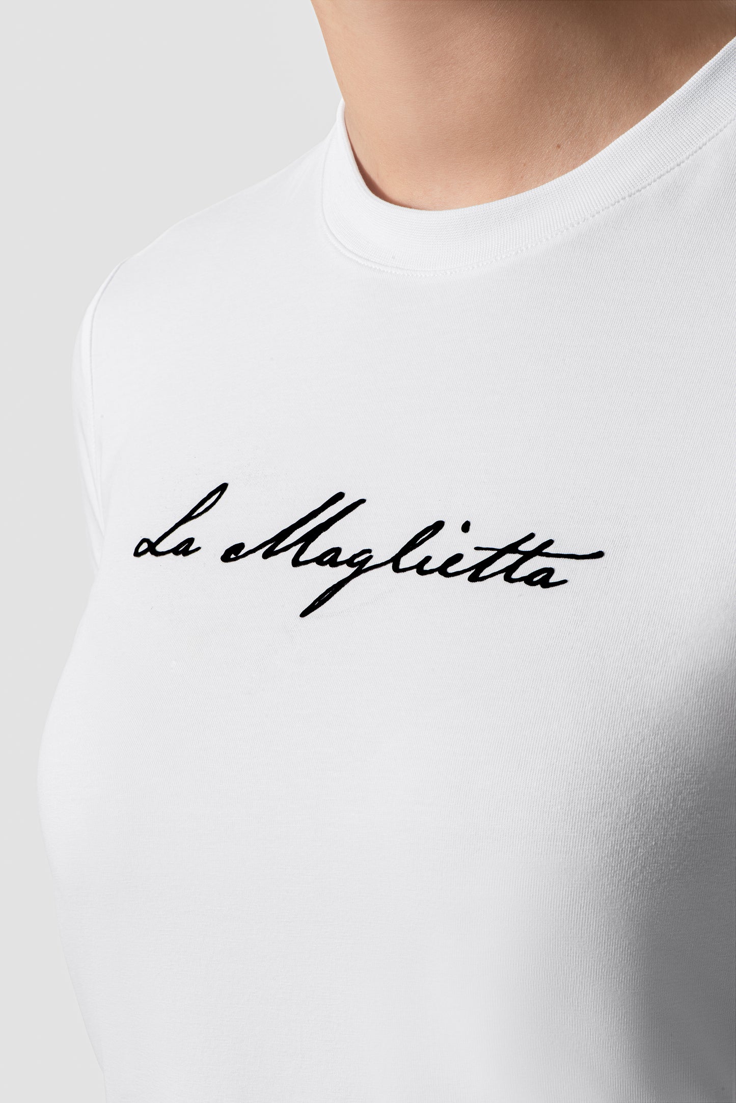 T-shirt white ladies logo large