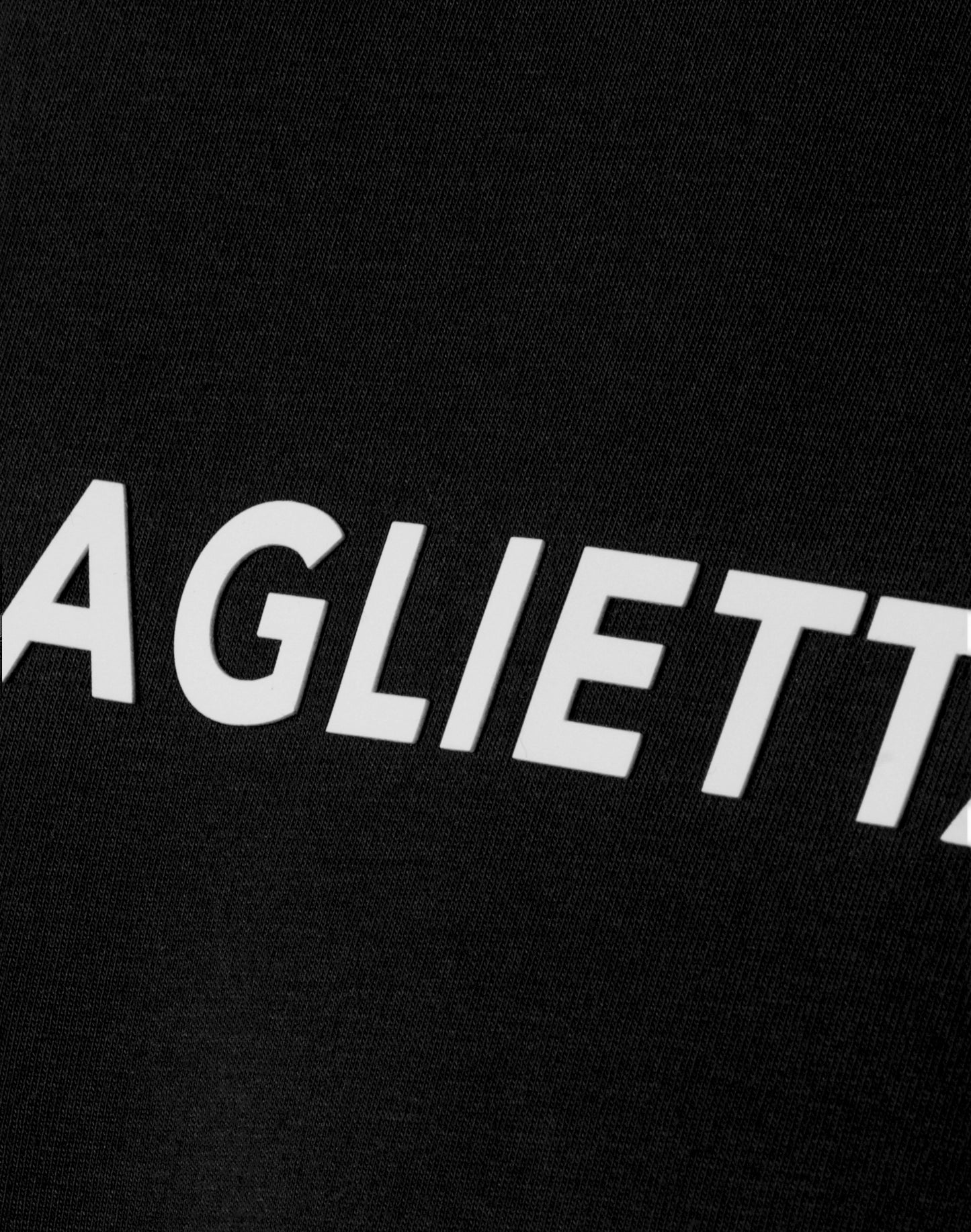 T-Shirt black men's small logo SLIM FIT